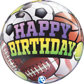Bubble Happy Birthday for Boy Helium-Filled Balloon (Design Varies)