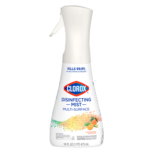 Clorox Lemongrass Mandarin Multi-Surface Disinfecting Mist Trigger Spray