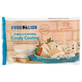Food Lion Vanilla Flavored White Candy Coating with Microwaveable Tray