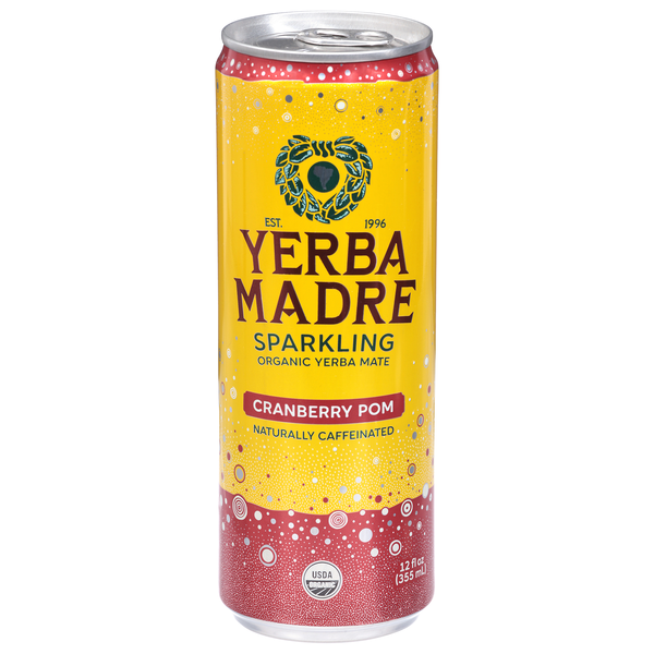 Guayaki Organic Sparkling Cranberry Pomegranate Yerba Mate Herbal Tea