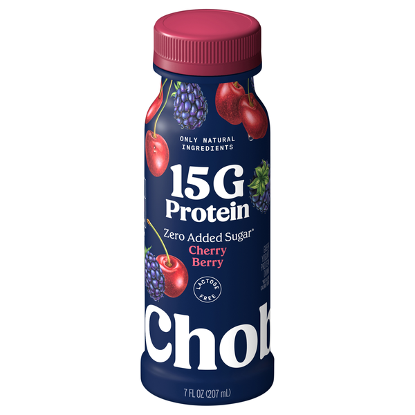 Chobani Cherry Berry Greek Yogurt 15g Protein Drink