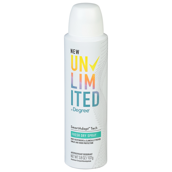 Save on Unlimited by Degree Antiperspirant Deodorant Fresh Dry Spray Order Online Delivery