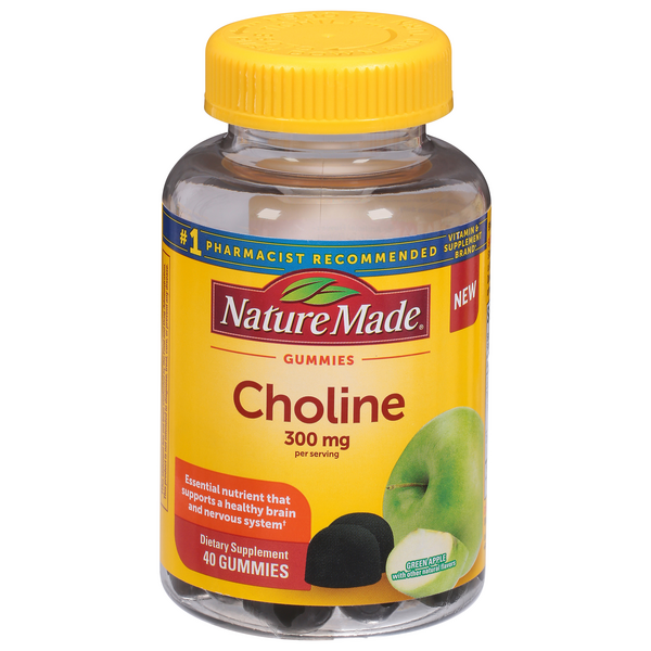 Save on Nature Made Choline 300 mg Gummies Green Apple Order Online