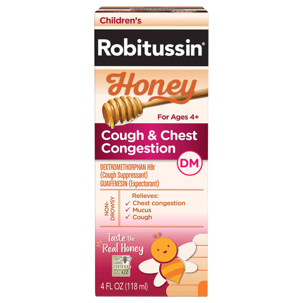 Robitussin Children's Cough & Chest Congestion DM Honey Ages 4+