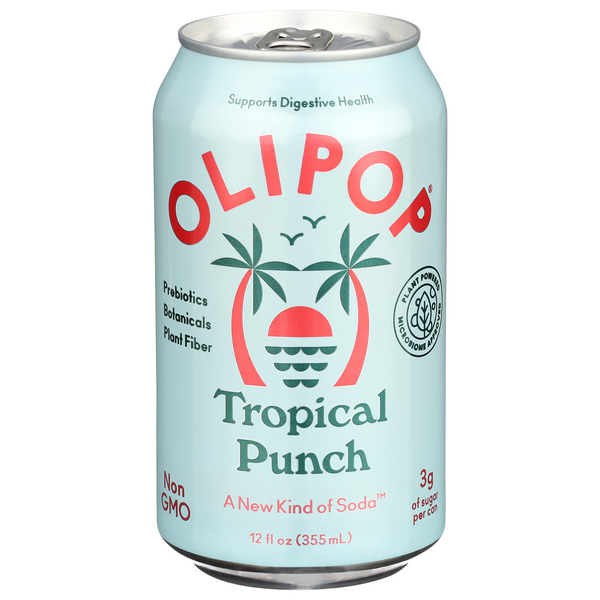 Olipop Tropical Punch Prebiotic Soda