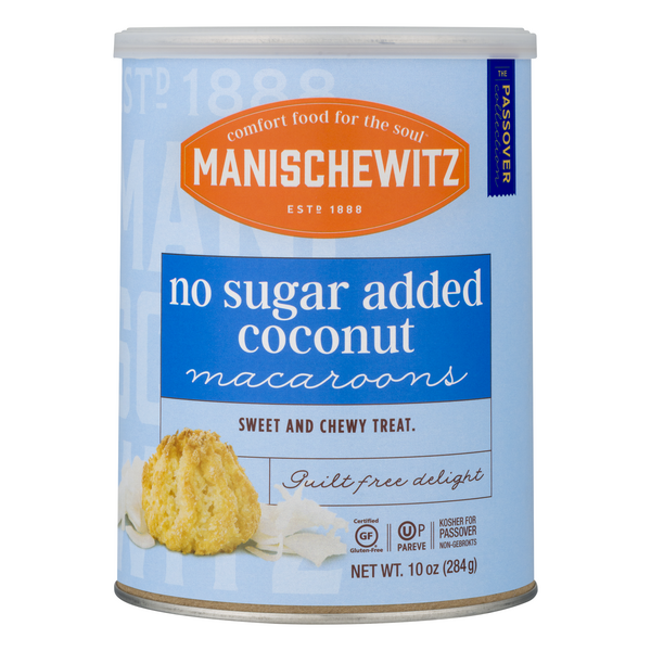 Manischewitz Macaroons Coconut No Sugar Added Kosher for Passover