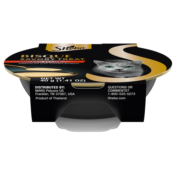 SHEBA Bisque Savory Treat Premium Chicken Recipe Cat Food Complement