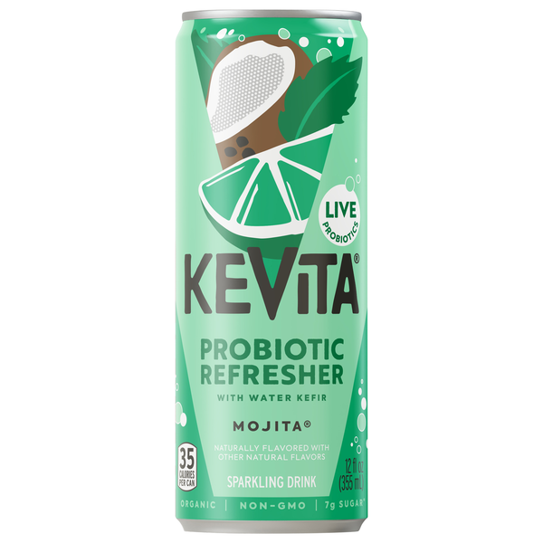 KeVita Mojita Lime Mint Coconut Sparkling Probiotic Drink
