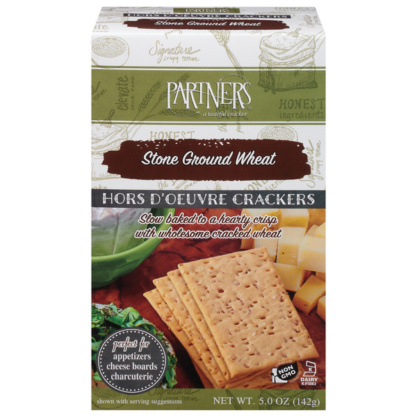 Partners Stone Ground Wheat Hors D'Oeuvre Crackers