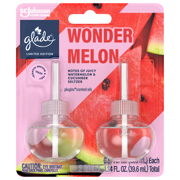 Glade Limited Edition PlugIns Wonder Melon Air Freshener Refills