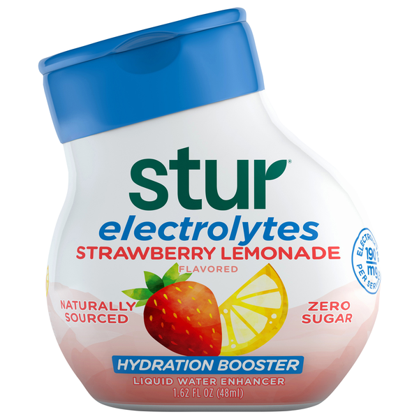 Stur Zero Sugar Electrolytes Strawberry Lemonade Liquid Water Enhancer