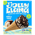 Jolly Llama Gluten & Dairy Free Vanilla Fudge Sundae Cones - 3 ct