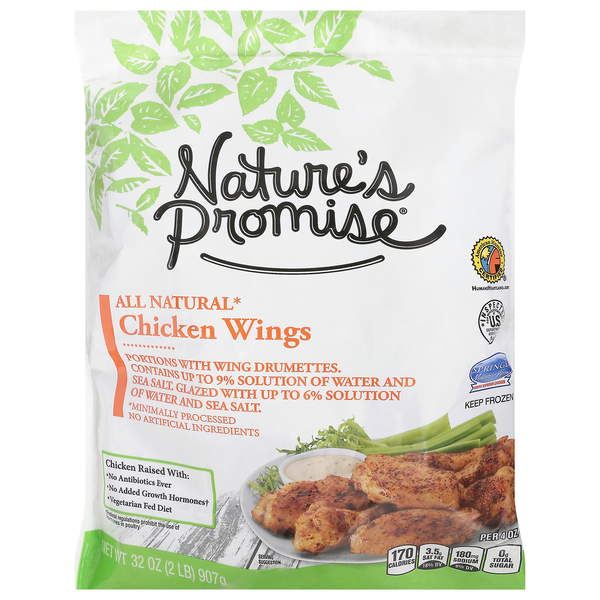 Nature's Promise Natural Chicken Wings Frozen