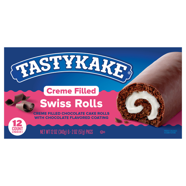 Tastykake Swiss Rolls Snack Cakes 2 ea - 6 pk