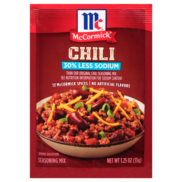 McCormick 30% Less Sodium Chili Seasoning Mix Packet