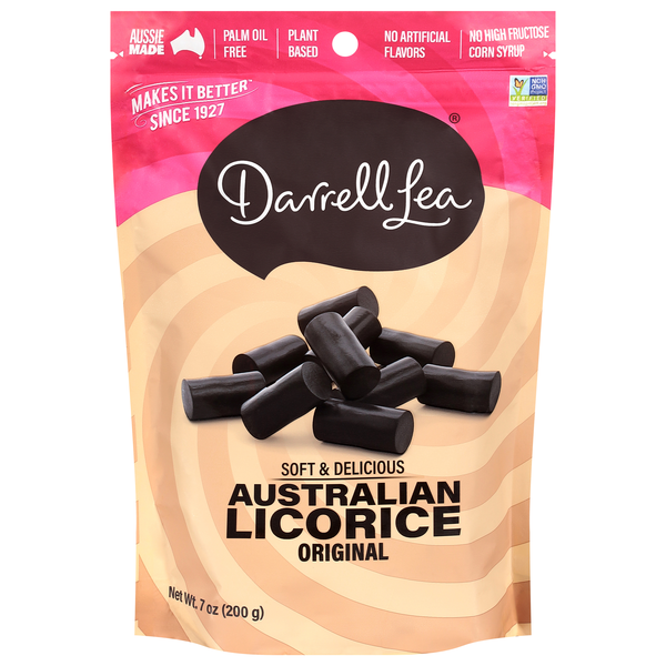 Darrell Lea Original Black Flavored Soft Australian Licorice Candy