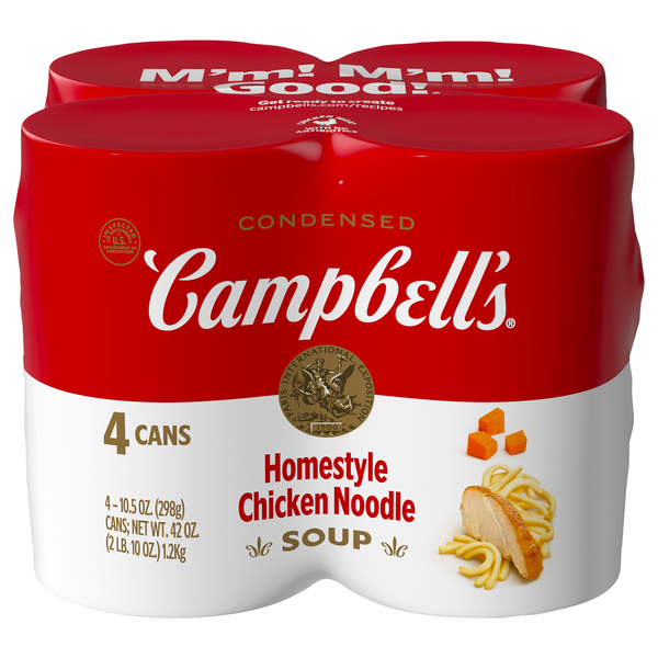 Campbell's Condensed Homestyle Chicken Noodle Soup - 4 ct