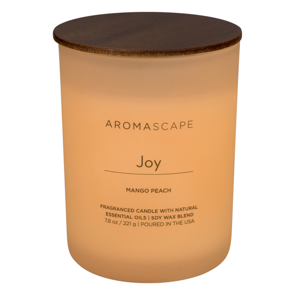 Save on Aromascape Fragranced Candle Joy Mango Peach Order Online
