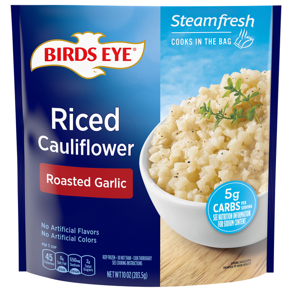 Birds Eye Steamfresh Roasted Garlic Riced Cauliflower Frozen