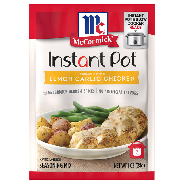 Save on McCormick Instant Pot Lemon Garlic Chicken Seasoning Mix