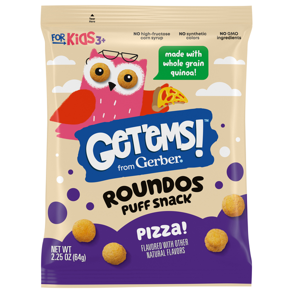 Get'ems! from Gerber Roundos Pizza Puff Snack