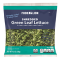Food Lion Shredded Green Leaf Lettuce