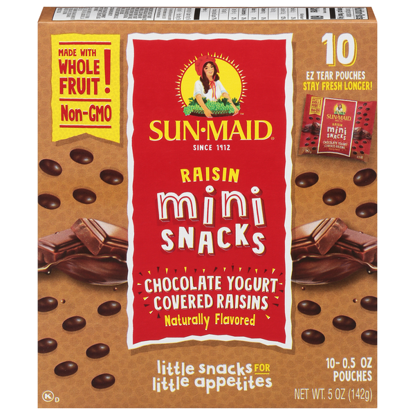 Save on SunMaid Raisin Mini Snacks Chocolate Yogurt Covered Raisin