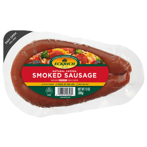 Eckrich Natural Casing Smoked Sausage Rope