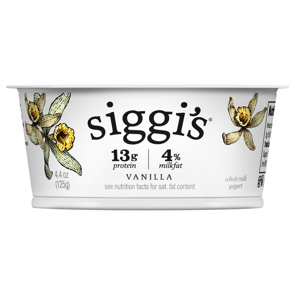 Siggi's Whole Milk Vanilla Strained Skyr Yogurt Cup