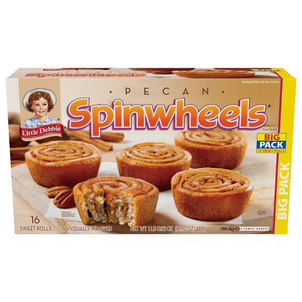 Little Debbie Pecan Spinwheels Big Pack - 16 ct