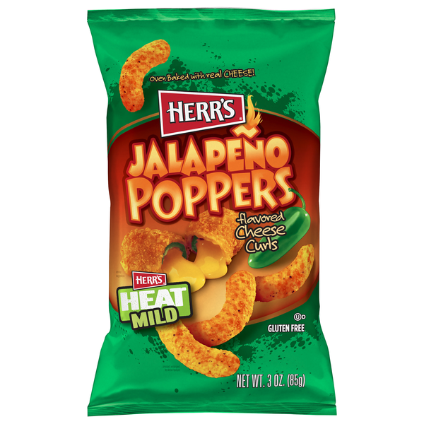 Herr's Jalapeno Poppers Flavored Cheese Curls