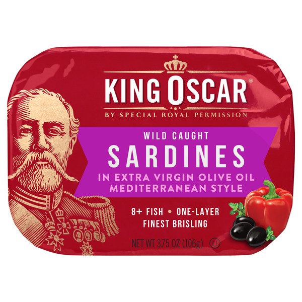 King Oscar Wild Caught Sardines in Extra Virgin Olive Oil