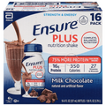 Ensure Plus Milk Chocolate 16g Protein Nutrition Shake - 16 pk