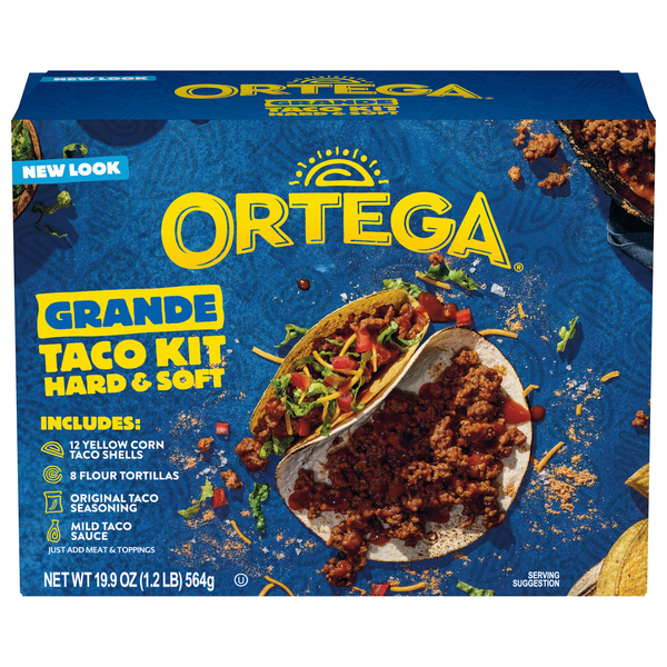 Ortega Hard & Soft Grande Taco Dinner Kit - 20 ct