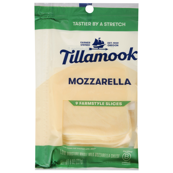 Save on Tillamook Farmstyle Mozzarella Cheese Slices Order Online