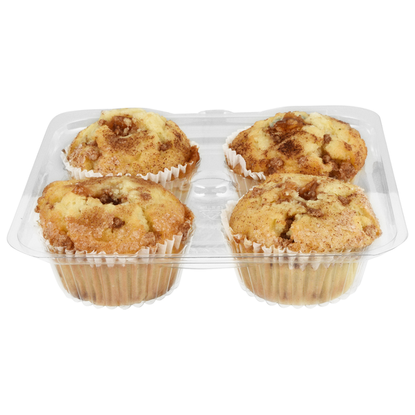 Hannaford Bakery Apple Cinnamon Chip Muffins - 4 ct