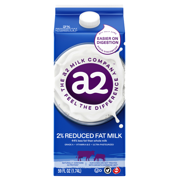 a2 2% Reduced Fat Milk