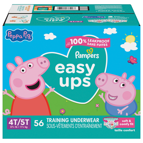 Pampers Easy Ups Girls 4T-5T My Little Pony Training Underwear 37+ lb