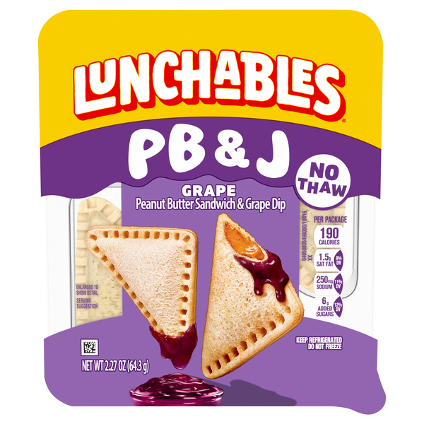 Lunchables Grape PB&J Sandwich & Dip