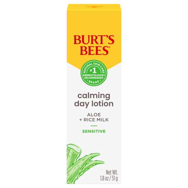 Burt's Bees Calming Day Lotion Aloe + Rice Milk Sensitive
