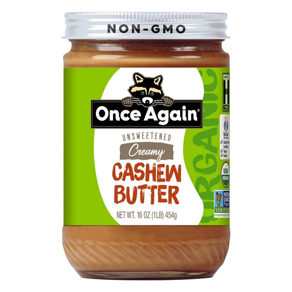 Once Again Organic Unsweetened Creamy Cashew Butter