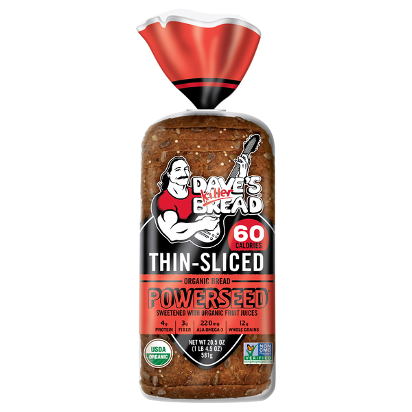 Dave's Killer Bread Organic 60 Calories Powerseed Thin Sliced Bread