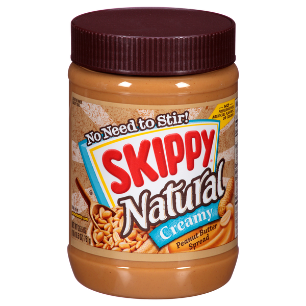 Skippy Natural Creamy Peanut Butter Spread