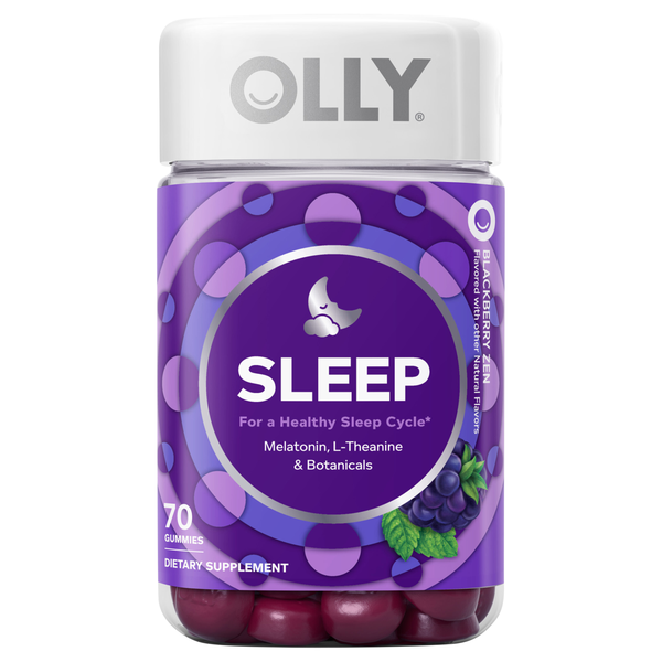 OLLY Sleep Melatonin Blackberry Zen Gummies