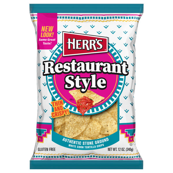 Herr's Gluten Free Restaurant Style White Corn Tortilla Chips