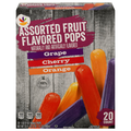 Our Brand Grape Cherry Orange Ice Pops - 20 ct