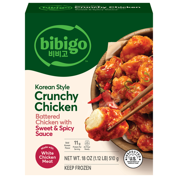 Bibigo Korean Style Crunchy Chicken with Sweet & Spicy Sauce Frozen Meal