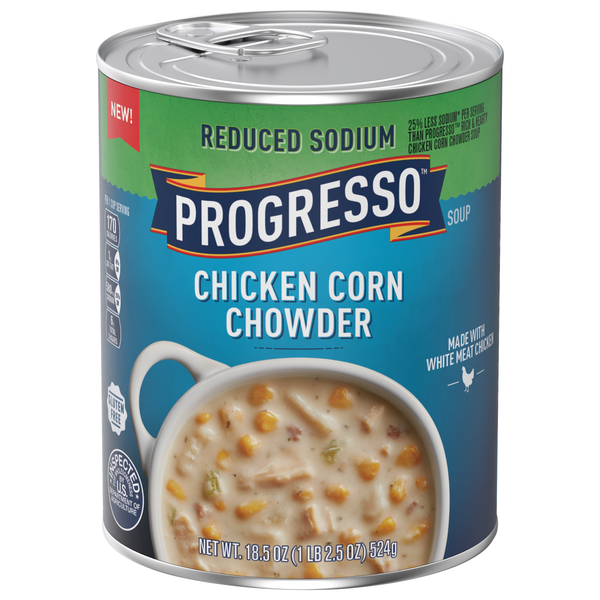 Progresso Reduced Sodium Gluten Free Chicken Corn Chowder Soup