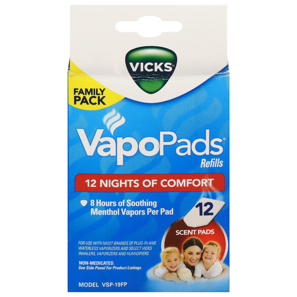 Vicks VapoPads Refill Scent Pads Family Pack