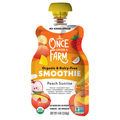 Once Upon a Farm Organic Dairy Free Peach Sunrise Smoothie Pouch